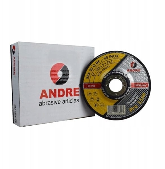 Picture of ANDRE TARCZA DO SZLIFOWANIA METALU 125 x 6,0mm INOX PRO LINE 95A30QBF