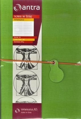 Attēls no Antra Notes A5 Linia Renesans Zielony