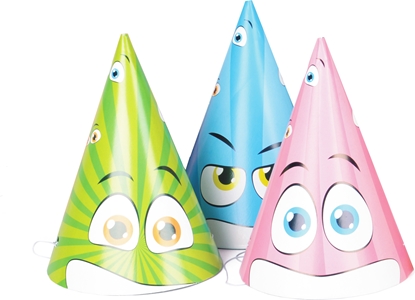 Изображение Arpex Czapeczki op.6szt. Mix wzorów (K9567)