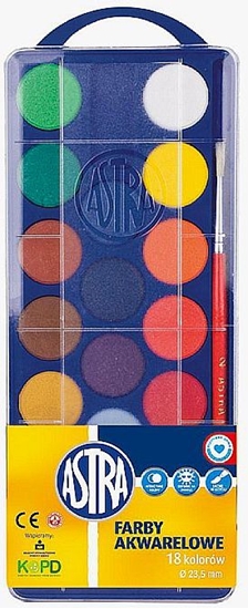 Изображение Astra FARBY AKWARELOWE 18 KOL.FI 23,5 MM 83210900