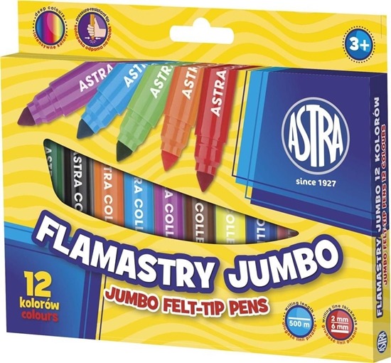Изображение Astra Flamastry 12 kolorów Jumbo (202175)