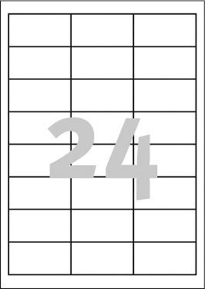 Picture of Avery Zweckform ETYK.ZF 3658 64,6X33,8 MAR.G/D 2400 ETYKIETA - 3658