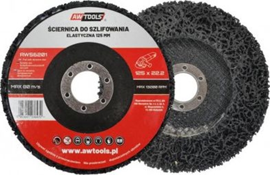 Изображение AWTools tarcza szlifierska wóknina czyszczca 125x22,22mm (AW56201)