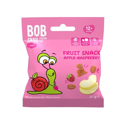 Attēls no Ābolu un aveņu uzkoda BOB SNAIL, 20g
