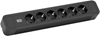 Picture of Bachmann PRIMO2 socket strip 6x earthing contact, aluminium, black, 2 m