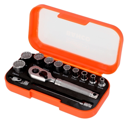 Изображение Uzgriežņa galviņu komplekts Bahco S13MC10.5; 1/4''; 13 gab.