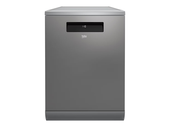 Изображение BEKO Dishwasher | DEN48530X | Freestanding | Width 60 cm | Number of place settings 15 | Number of programs 8 | Energy efficiency class D | Stainless steel