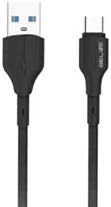 Attēls no Beline kabelis 25W USB-A|USB-C 1m | melns BLNCBC01