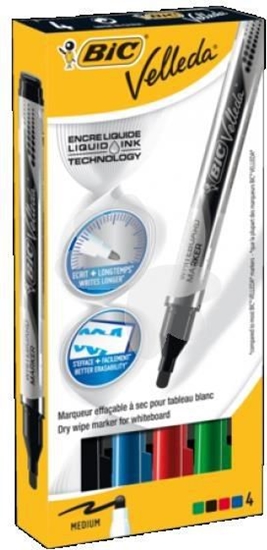 Picture of Bic Marker Velleda Liquid Mix 4 kolory BIC - 199971