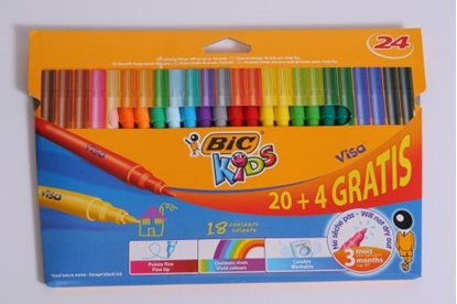 Picture of Bic Pisaki 24 Kolory Kid Visa Pud (897098)