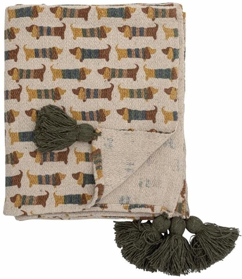 Изображение Bloomingville Charlie Plaid, wielokolorowy, odzyskany bawena