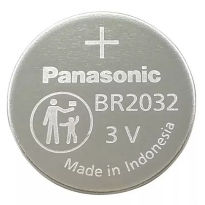 Attēls no BR2032 3V litija monētas tipa baterija augstai temperatūrai (+85°C) CMOS un industriālai lietošan