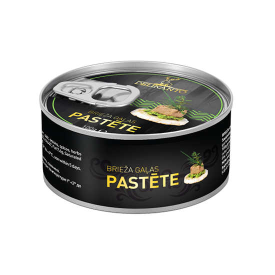 Изображение Brieža gaļas pastēte LĀČI, 100g