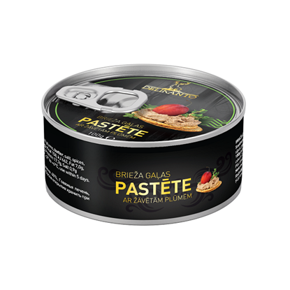 Изображение Brieža gaļas pastēte LĀČI, ar plūmēm 100g