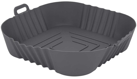 Picture of Brunbeste Wkad silikonowy do frytkownicy AIR FRYER szary kwadrat forma do pieczenia BB-3374