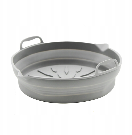 Picture of Brunbeste Wkad silikonowy do frytkownicy bez tuszczu AIR FRYER okrgy szary skadany BB-3755