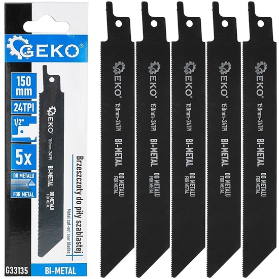 Picture of Brzeszczoty bi-metal do piy szablastej do metalu 150mm 24TPI 5el. (80)