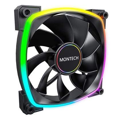 Picture of CASE FAN 140MM/RX140 PWM BLACK MONTECH