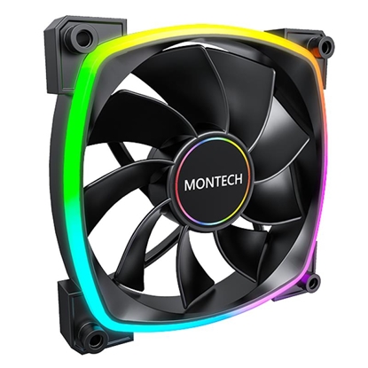 Picture of CASE FAN 140MM/RX140 PWM BLACK MONTECH