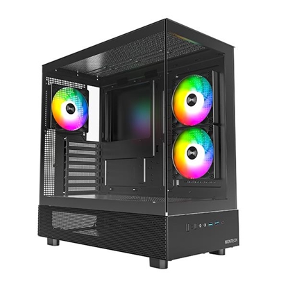 Picture of Case|MONTECH|XR|MidiTower|Not included|ATX|MicroATX|MiniITX|Colour Black|XR(B)