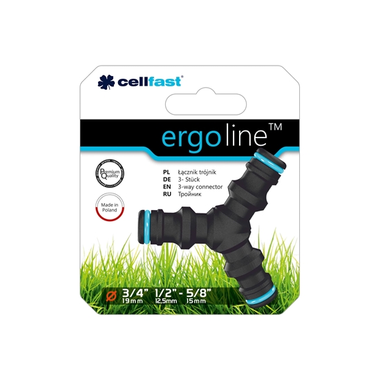 Picture of Cellfast cznik Ergo trójnik 1/2" 3/4" (53-205)
