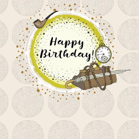 Picture of Clear Creation Karnet kwadrat CL0215 Urodziny walizka