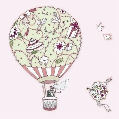 Изображение Clear Creation Karnet lubny Swarovski kwadrat balon (CL1901)