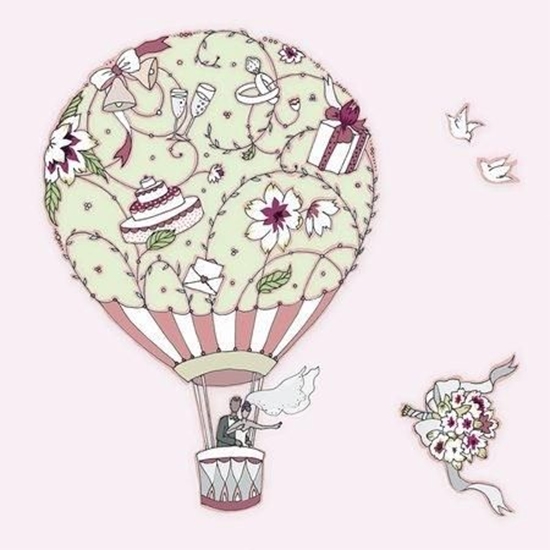 Изображение Clear Creation Karnet lubny Swarovski kwadrat balon (CL1901)