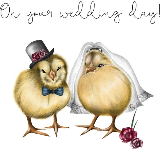 Picture of Clear Creation Karnet lubny Swarovski kwadrat pisklta (CL0304)