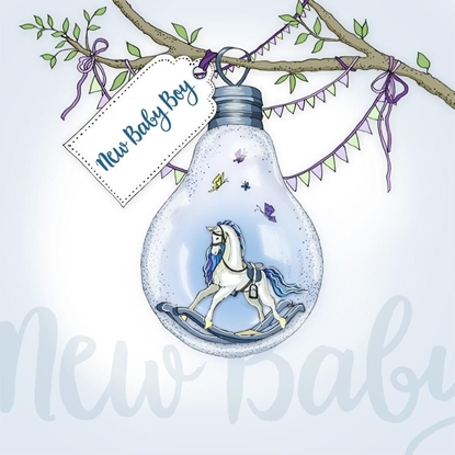 Picture of Clear Creation Karnet Swarovski kwadrat CL2801 Narodziny