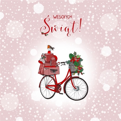 Picture of Clear Creation Karnet Swarovski kwadrat CL3504_PO wita Rower