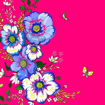 Picture of Clear Creation Karnet Swarovski kwadrat Kwiaty (CL0612)