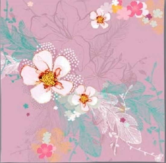 Изображение Clear Creation Karnet Swarovski kwadrat Kwiaty (CL2901_BL)