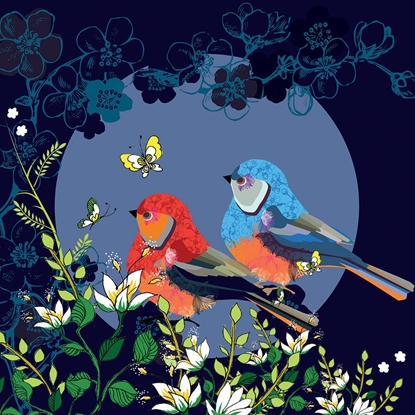 Attēls no Clear Creation Karnet Swarovski kwadrat Ptaszki i motylek (CL0701)