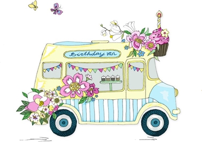 Attēls no Clear Creation Karnet Swarovski kwadrat Urodziny wan