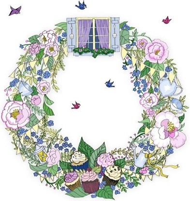 Picture of Clear Creation Karnet Swarovski kwadrat Wieniec (CL2420)