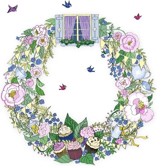 Picture of Clear Creation Karnet Swarovski kwadrat Wieniec (CL2420)