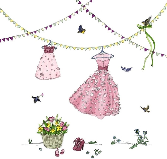 Picture of Clear Creation Karnet Swarovski kwadrat Wiszce sukienki (CL2704)