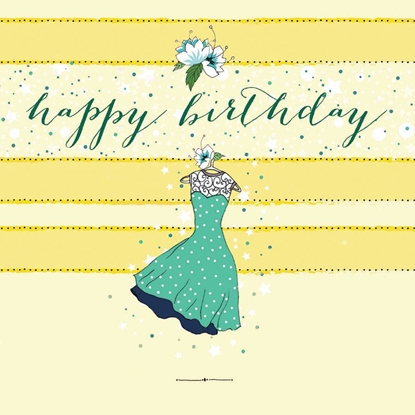 Attēls no Clear Creation Karnet urodzinowy Swarovski kwadrat Sukienka (CL0205)