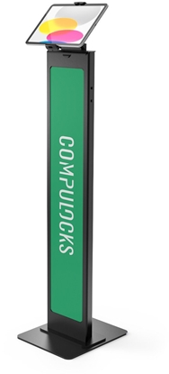 Picture of Compulocks Universal Tablet Cling Brandable Floor Stand - Aufstellung - fur Tablett - verriegelbar - Stahl - Schwarz - Bildschirmgrosse: bis zu 33 cm (bis zu 13 Zoll) - Montageschnittstelle: 100 x 100 mm - Bodenaufstellung