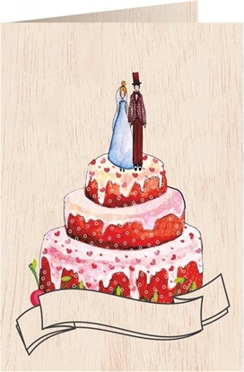 Picture of Cozywood Karnet drewniany C6 + koperta lub tort