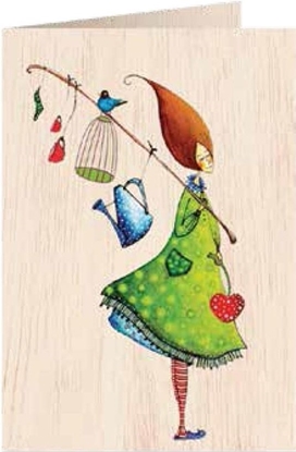 Изображение Cozywood Karnet drewniany C6 + koperta Wóczykij