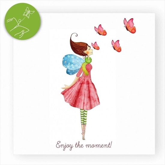 Изображение Cozywood Karnet kwadrat z niespodziank Motyle