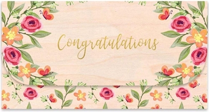 Picture of Cozywood Koperta upominkowa drewniana Gratulacje