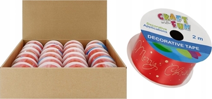 Picture of Craft with Fun OZDOBA BN TASMA OZDOB CZER 4CMX2M CF DISP 24/144