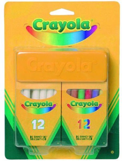 Picture of Crayola CRAYOLA Zestaw Kredy Biaej i Kolorowej - 98268