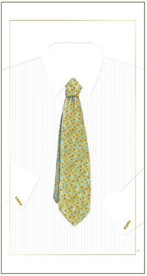 Picture of DA VINCI Karnet Krawat zielony DaVinci 12x23 cm + koperta (G05 41A 037)