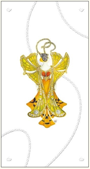 Изображение DA VINCI Karnet Wróka DaVinci 12x23 cm + koperta (G06 29A 225)