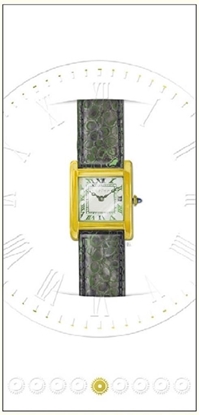 Изображение DaVinci Karnet 10x21 + koperta Zegarek kwadrat