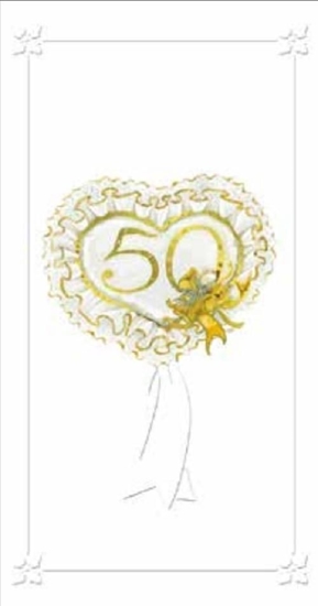 Изображение DaVinci Karnet 10x23 + koperta Rocznica 50